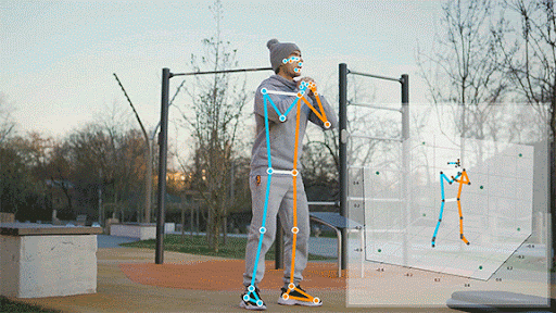 AI Pose Detection with Skeleton Tracking